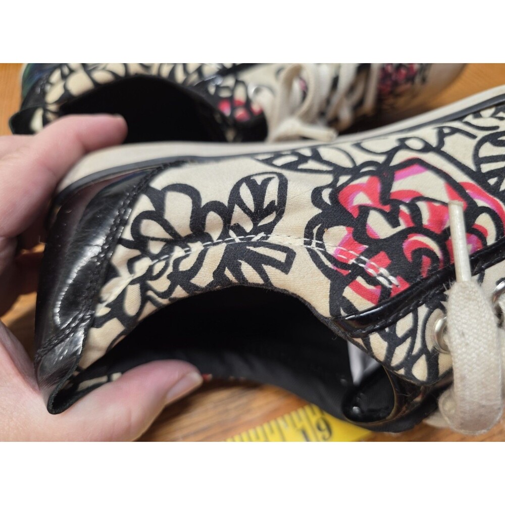 Coach Women's Barrett Poppy Canvas Shoes Sneakers Floral Women's Size 11B - Picture 12 of 16